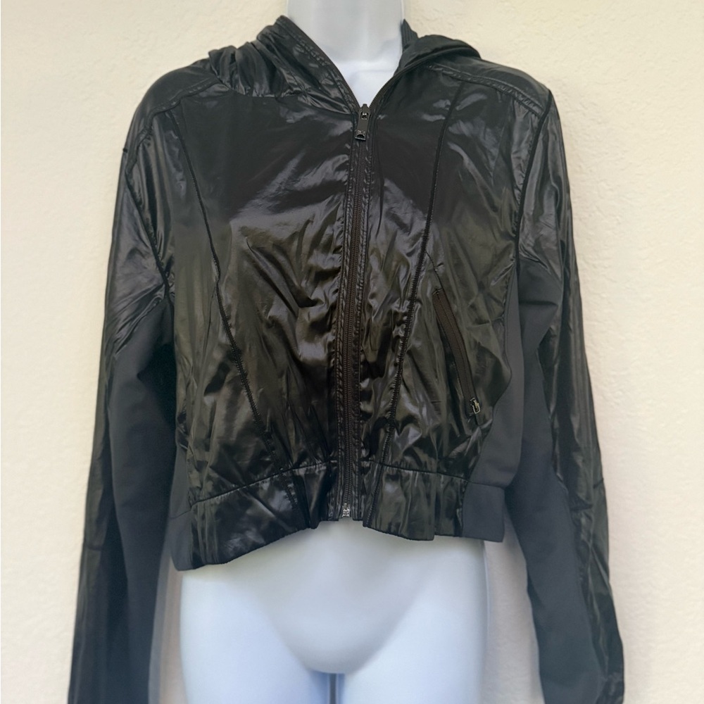 Zella cropped Black Women's Hooded Jacket size m